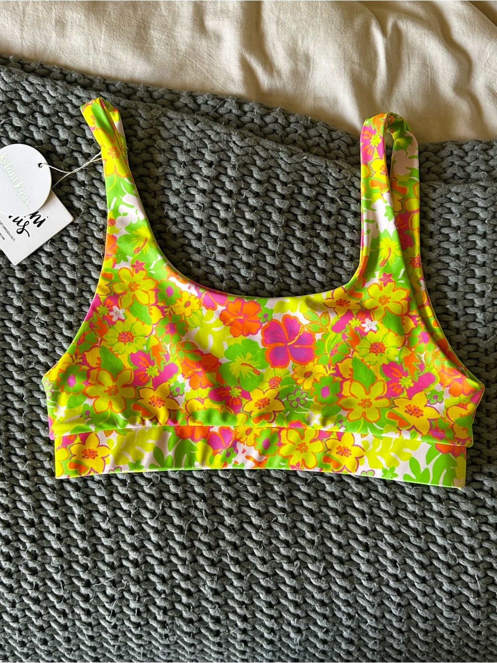 Bright Floral Kulani Kinis Bikini Top